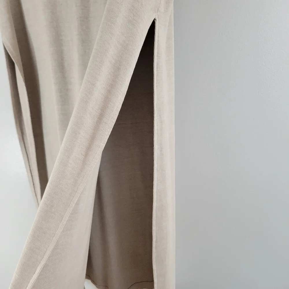 FREE PEOPLE BEACH sleeveless longline cotton popover turtleneck tunic dress USA
